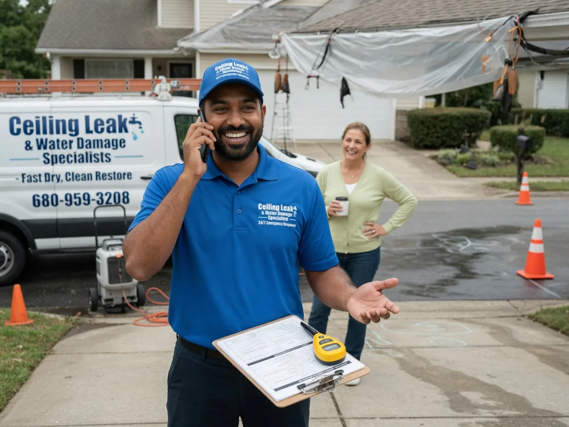 Ceiling Leak Cleanup Paxico, KS FAQs